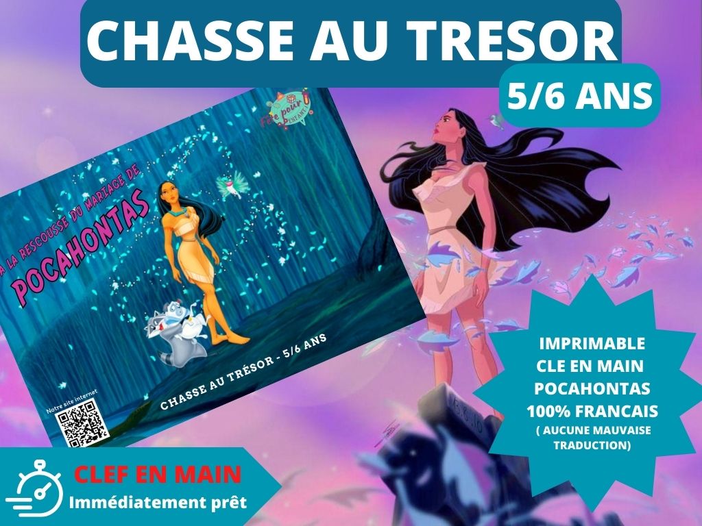 chasse au trésor Pocahontas