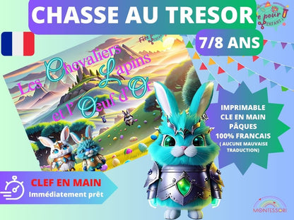 Chasse au trésor Chevaliers Lapins pour PÂQUES - Fete pour enfant