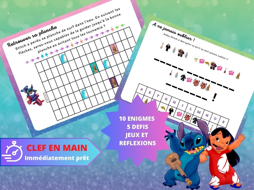 chasse au trésor lilo et stitch