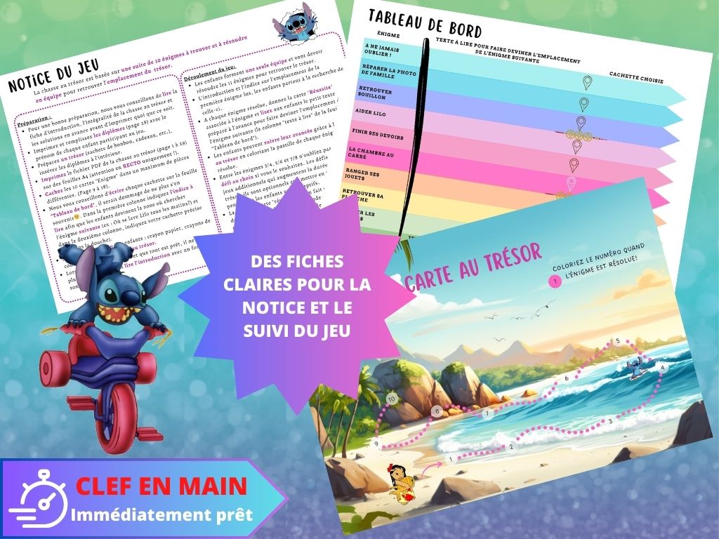 chasse au trésor lilo et stitch